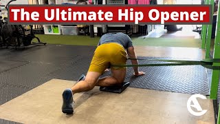 Best Hip Stretch For Athletes Posterior Hip Capsule SelfRelease [upl. by Javier]