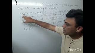 calcium carbonate reacts with aqueous HCl to give CaCl2 and CO2 according to reaction CaCO3  2HCl [upl. by Abra810]