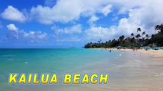 Kailua Beach Virtual Tour  Kailua Oahu 🌴 Hawaii 4K Beach [upl. by Lertnahs]