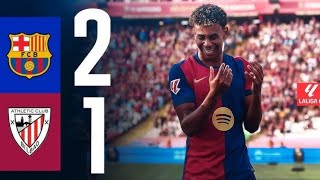 FC Barcelona vs Bilbao highlights 2024। efootball Konami । Spanish laliga । [upl. by Enomar]