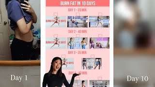 I tried Emi Wongs 10Day Fat Burn Challenge intense af  Project Glow Up  Episode 4  Snosajuha [upl. by Eppie822]