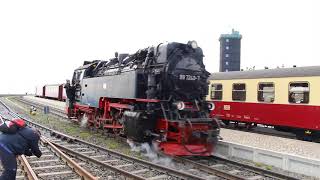 Brockenbahn und Harzer Wandernadel Steinerne Renne  Brocken und zurück 02 Mai 2018 [upl. by Ahsieym]