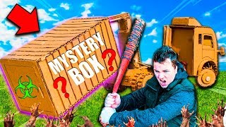 10000 Mystery Box Fort Zombies CAR Survival 24 Hour ZOMBIES Nerf War Z 📦😱 [upl. by Krissy765]