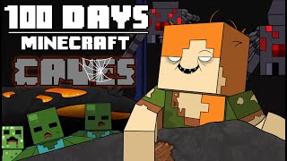 100 Days  Minecraft CAVES [upl. by Owena]