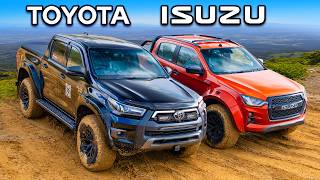 Toyota Hilux v Isuzu DMAX OFFROAD CHALLENGE [upl. by Westfall200]