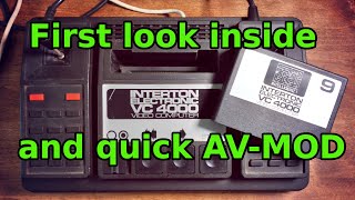 INTERTON ELECTRONIC VC 4000 VIDEO COMPUTER AVMOD and first look inside the console [upl. by Idnarb748]