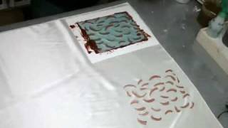 Screen Printing Fabric with Natural Dyes Part One [upl. by Esau264]