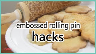 Embossed Rolling Pins  TIPS amp HACKS For Using Engraved Rolling Pins [upl. by Eenaffit266]