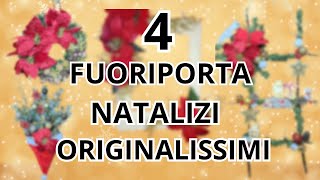 Guarda come ho fatto 4 ORIGINALI Fuoriporta Natalizi con le Stelle di Natale🎄🎄🎄 [upl. by Ku]