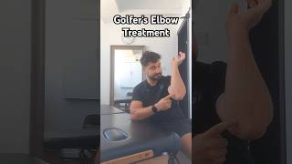 Golfers Elbow Treatment using a Massage Ballmotivation elbow golferselbow pain physiotherapy [upl. by Isman]