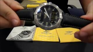 Breitling Aerospace Titanium Quartz E65062  WatchesGMT [upl. by Quinta289]