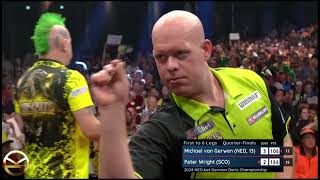 A CLASSIC  Peter Wright vs Michael Van Gerwen  German Darts Championship 2024 [upl. by Atsirt322]