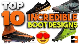 Top 10 Concept Boots  Incredible Custom Soccer Cleats [upl. by Allmon71]