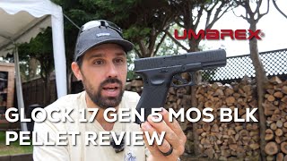 Review of the Glock 17 Gen 5 MOS Black Pellet Pistol from Umarex [upl. by Ariahs]