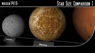 Star Size Comparison 1 HD [upl. by Rehtaef]