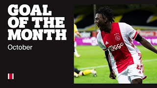 GOAL OF THE MONTH OCTOBER • Tadic Douglas Blind Traoré amp Tromp [upl. by Mehcanem112]