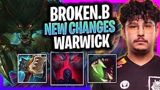 BROKEN BLADE IS INSANE WITH WARWICK NEW CHANGES G2 Broken Blade Plays Warwick Top vs Vayne [upl. by Rolando336]