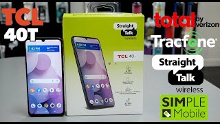 TCL 40T Unboxing amp Review or straight talk simple mobile total by Verizon Tracfone [upl. by Urania126]