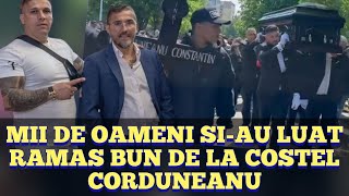 Mii de oameni la inmormantarea lui Costel Corduneanu Puhoi de lume pe strazi [upl. by Edin]