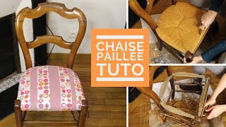 TUTO Comment RELOOKER une CHAISE en PAILLAGE [upl. by Gahan]