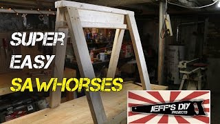 How to build easy amp stackable sawhorses [upl. by Barbara818]