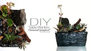 HighEnd Conctrte DIY Decor Hacks  How to make pot  Diy table planters [upl. by Malik]