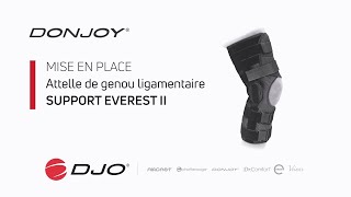 Attelle de genou ligamentaire Support Everest II DonJoy®  Mise en place [upl. by Theis]