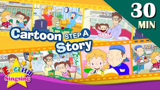 How old are youMore Kids Cartoon story step A  Learn English  Collection of Easy conversation [upl. by Horsey]