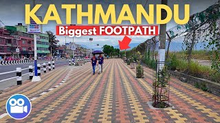 Kathmandu KOTESHWOR Brand NEW FOOTPATHS After BALEN Action in Capital City of Nepal [upl. by Eittik]