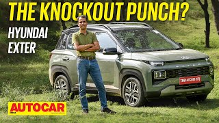 Hyundai Exter review  Featurepacked Tata Punch rival  First Drive  Autocar India [upl. by Burrell338]