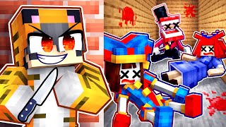 Minecraft MM2 with POMNI JAX RAGATHA and CAINE The Amazing Digital Circus [upl. by Imef481]