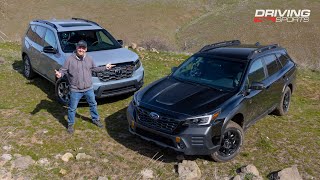 2022 Subaru Outback Wilderness vs Honda Passport Trailsport Offroad Shootout [upl. by Nathalie806]