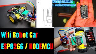 Building a WiFiEnabled RC Car with NodeMCU ESP8266 2024 [upl. by Oeramed324]