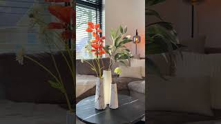 QUVIO Vazen van keramiek  Marble look  Set van 3 home homedecor accessories bloemen products [upl. by Duston922]