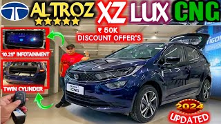 TATA ALTROZ XZ LUX CNG 2024 NEW MODEL REVIEW TATA ALTROZ XZ LUX CNG ₹ 10 लाख में NarrusAutovlogs [upl. by Alvord]