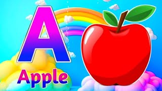 A for apple  abcd  Phonics songs  A for apple b for ball c for cat  abcd song  abcde [upl. by Yajnas]