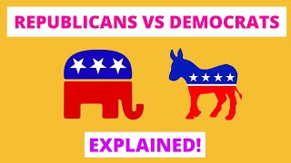 Democrats vs Republicans Explained In 5 Minutes  USA 2024 Elections Explained [upl. by Eirlav]