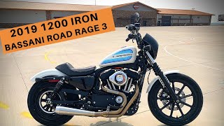 1200 Iron Bassani Road Rage 3 Exhaust [upl. by Frederico424]