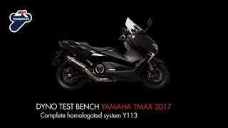 Termignoni  Yamaha TMax 2017 Dyno Test Bench [upl. by Heffron]