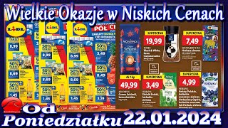 Lidl Nowa Gazetka Promocyjna od Poniedziałku 22012024 Najlepsze Okazje W Niskich Cenach [upl. by Joya79]