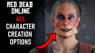 RED DEAD ONLINE  ALL Character Creation Options Male amp Female [upl. by Omle939]