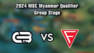 KgKg Lay Esports VS Falcon Esports  Bo3   2024 MSC Myanmar Qualifier Group Stage [upl. by Noevad]