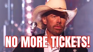 Toby Keith Announces His Tour Has SOLD OUT [upl. by Dekeles]