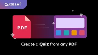 How to create a quiz from any PDF with Quizizz AI [upl. by Bohon]