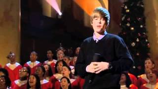 Justin Bieber singing for President Obama Someday at Christmas [upl. by Berkman]