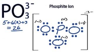 PO3 3 Lewis Structure  How to Draw the Lewis Structure for PO33 [upl. by Sancha404]