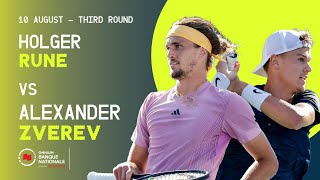 RUNE VS ZVEREV  NATIONAL BANK OPEN  TORONTO  ROUND 3 [upl. by Earvin]