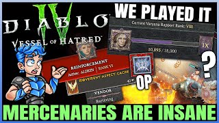 Diablo 4  ALL Mercenaries Skill Guide amp Gameplay Showcase  Best For Each Class  Vessel of Hatred [upl. by Rimaj]