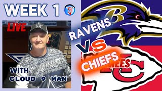 RAVENS VS CHIEFS WEEK 1 PLAY BY PLAY [upl. by Oiretule773]