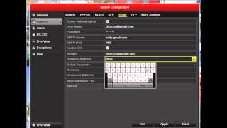 configuracion de correo electronico DVR Hikvision [upl. by Nassi574]